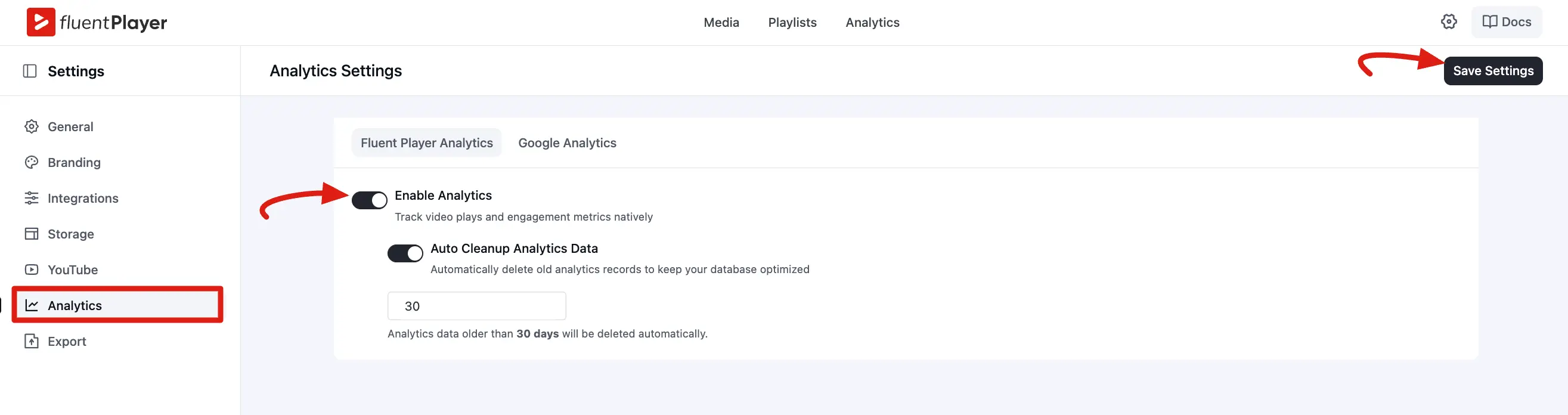 Built-in Analytics