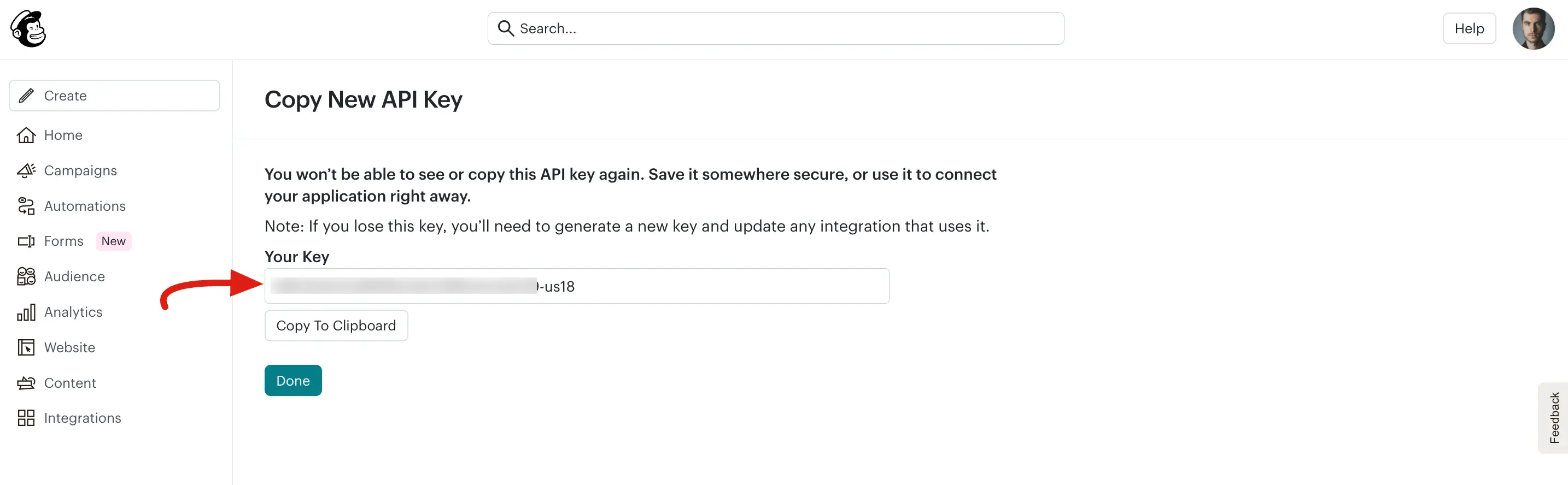 Create a Key