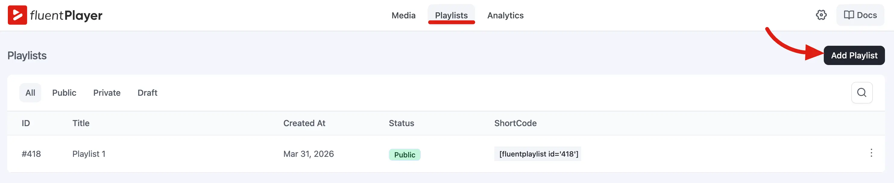 Creating Playlist