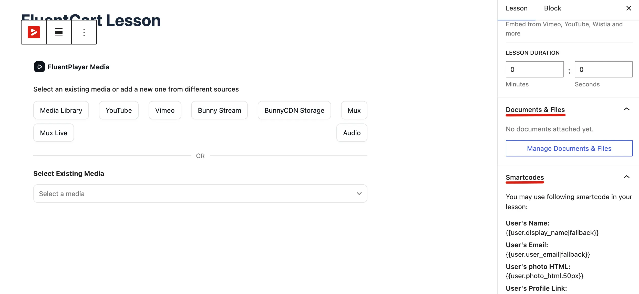 Documents & Files Manage