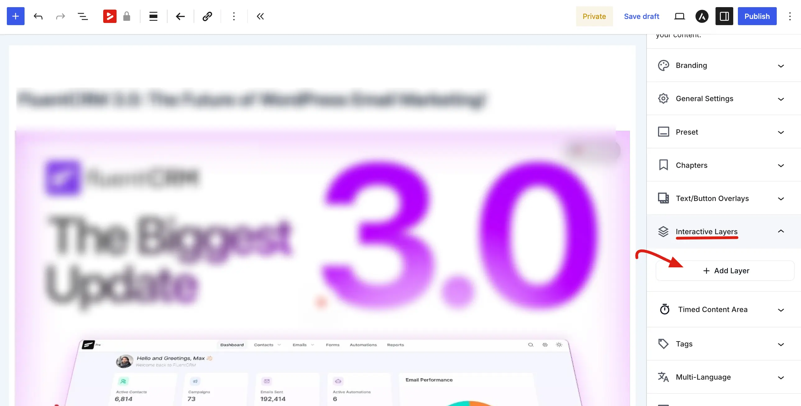 Interactive Layers panel