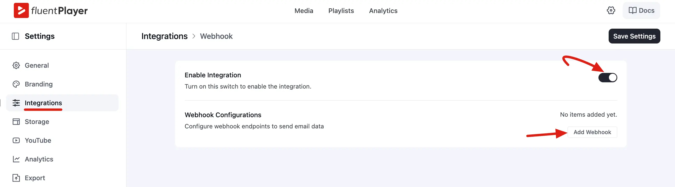 Enable Integration