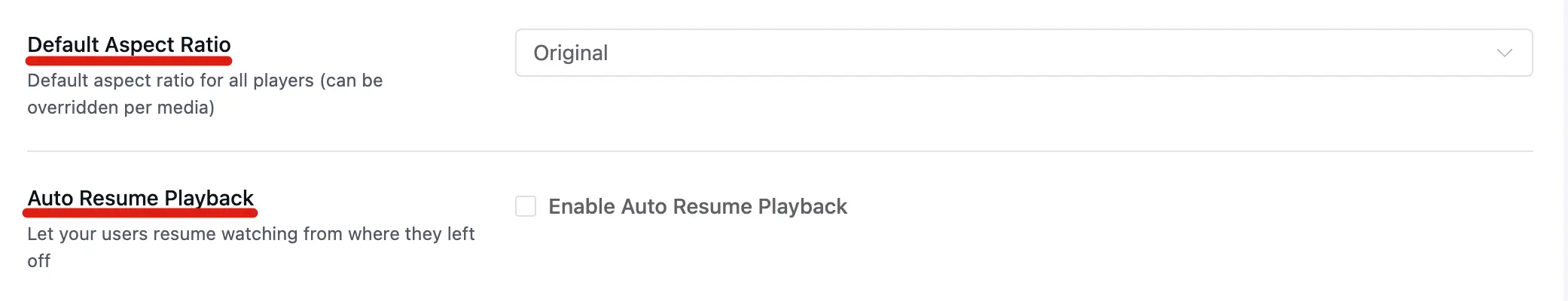General Settings